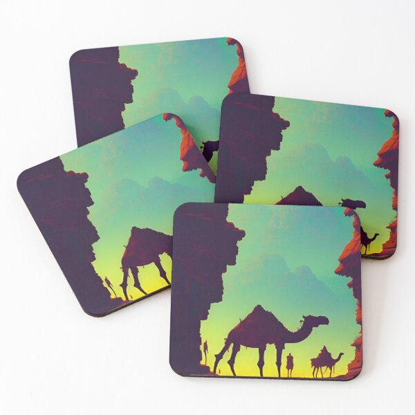 Item preview, Camel Trek in the Radiant Mountains  designed and sold by EsoteraArt.