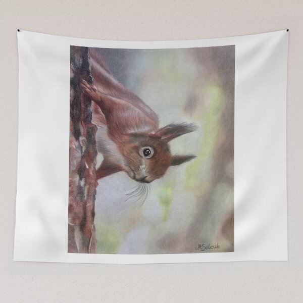 Item preview, Peeping Squirrel designed and sold by ArtByJudith.