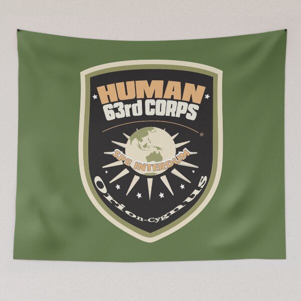 Item preview, Human 63rd Corps Orion-Cygnus SciFi Mission Patch Space Epic Science designed and sold by somersbyman.