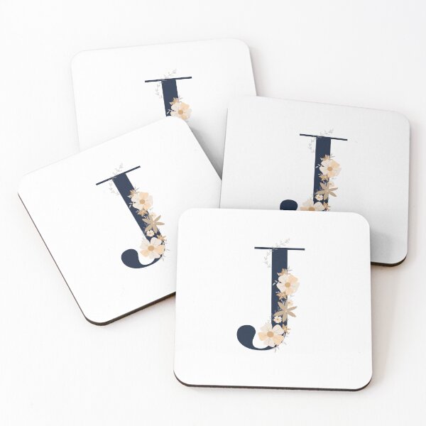 Item preview, Letter J monogram dark blue designed and sold by Bon-mots-jkd.