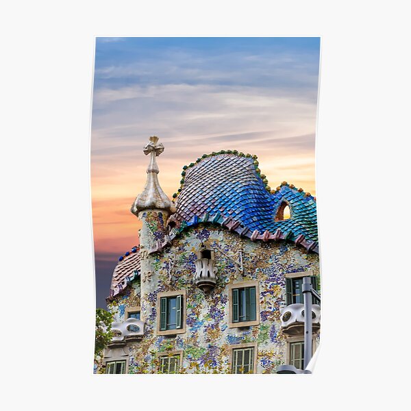 Gaudi Facade Poster