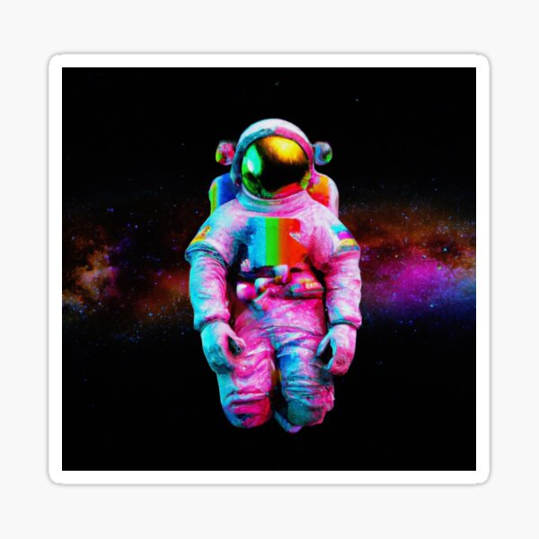 Rainbow Astronaut Sticker