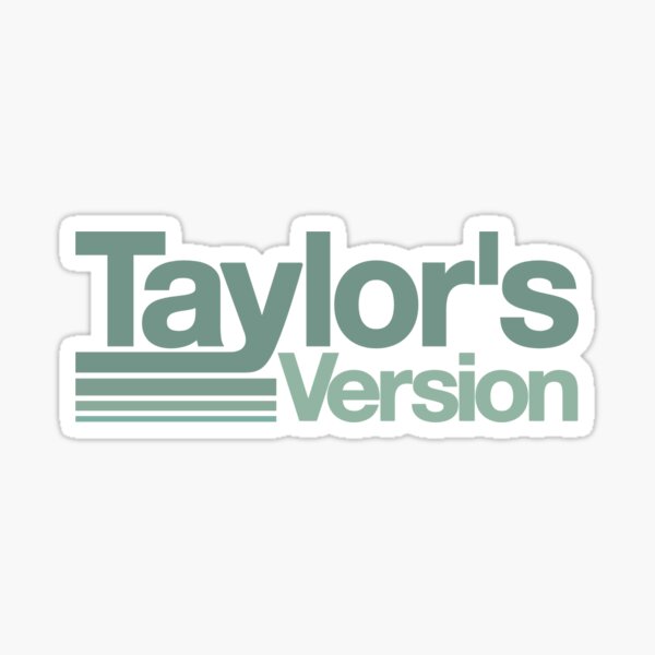 Taylor Swift Sticker 🌸💜🌸💜🌸 3” X 2 1/4” 🎤🎵🤍🖤