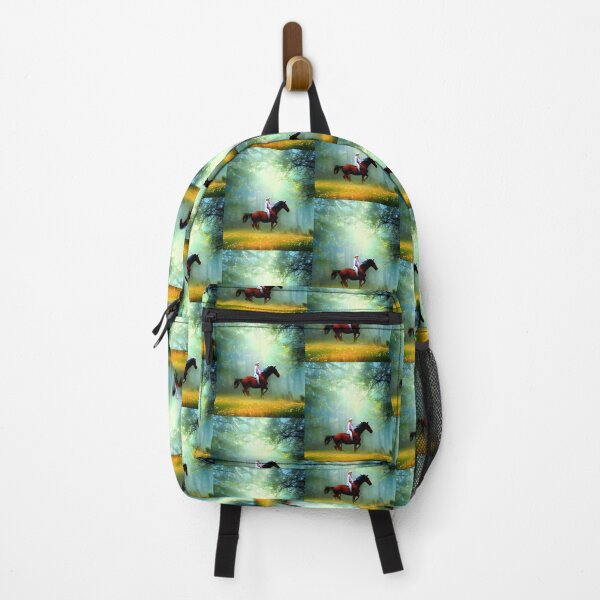 Item preview, A beautiful brown horse with magical nature wallpaper designed and sold by The Love Quill.