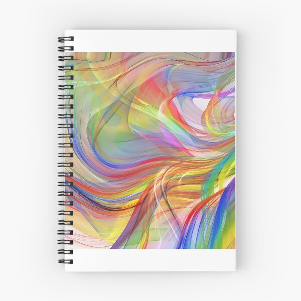 Aperçu de l'œuvre motif ondulé multicolore abstraite créée et vendue par Orderposter.