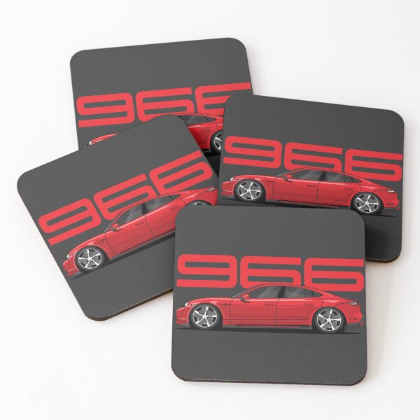 Item preview, Porsche 966 Taycan Illustration Red designed and sold by blackdogshop.