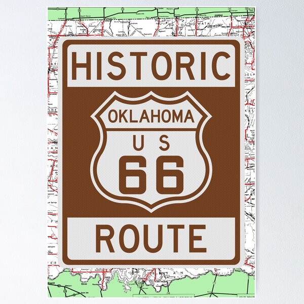 Item preview, Route 66 Highway Marker Oklahoma 2 designed and sold by Enzwell.