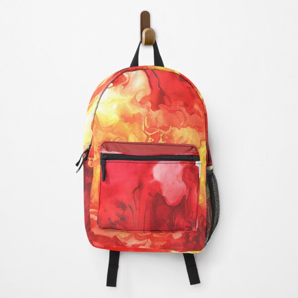 Item preview, Abstract Art: Red and Gold Flows designed and sold by factory88.