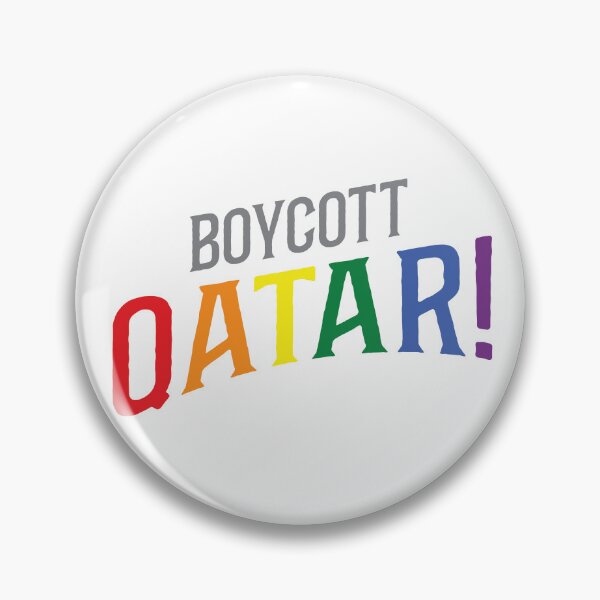 Item preview, Boycott Qatar World Cup 2022 designed and sold by HugTreesPetDogs.