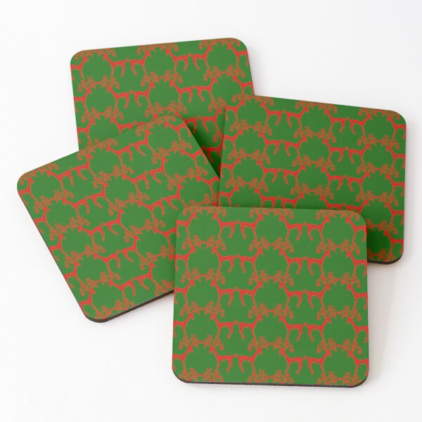 Item preview, The Cute Retro Merry Christmas Wreath with  Deer   Pattern designed and sold by IraNiva.