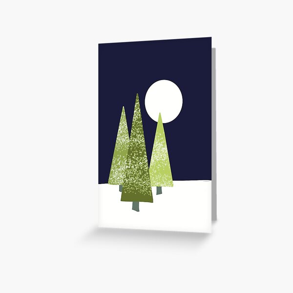 Winter trees Greeting Card