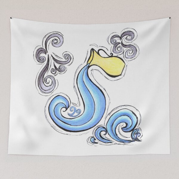 Item preview, Aquarius Zodiac Astrology Birth Sign Horoscope Birthday Gift designed and sold by HighArtDesigns.