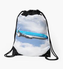 KLM Royal Dutch Airlines Boeing 737-8K2 Drawstring Bag