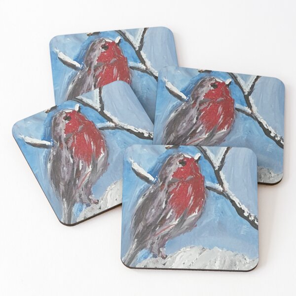 Item preview, Winter Christmas robin designed and sold by WorldOfWendyArt.