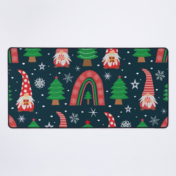 Item preview, Christmas Gnomes with boho rainbow and trees pattern designed and sold by Yasminepatterns .