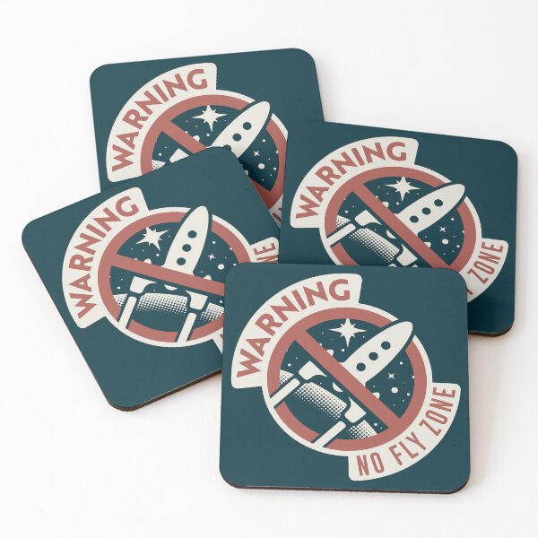 Item preview, No Fly Zone Warning Label designed and sold by adorabowldesign.