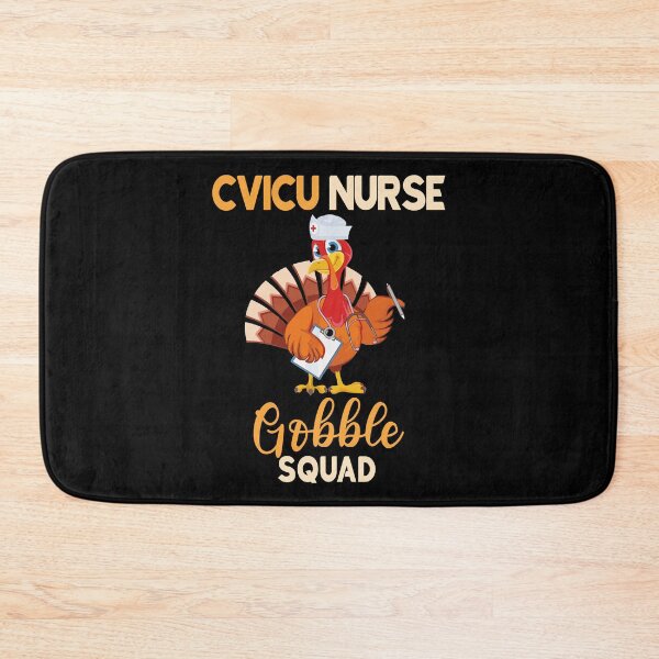 Item preview, CVICU Nurse Gobble Squad Funny Thanksgiving Nurses Matching Gift designed and sold by TMelonShop.