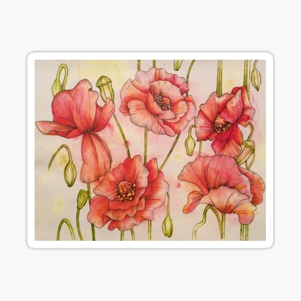 Poppy Parade Sticker
