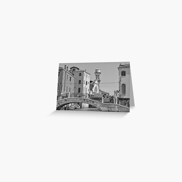 Venice bridge print Greeting Card