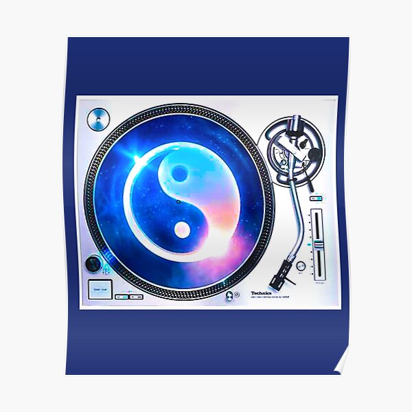 "YIN YANG TURNTABLE" Poster for Sale by lkthegreat1 Redbubble