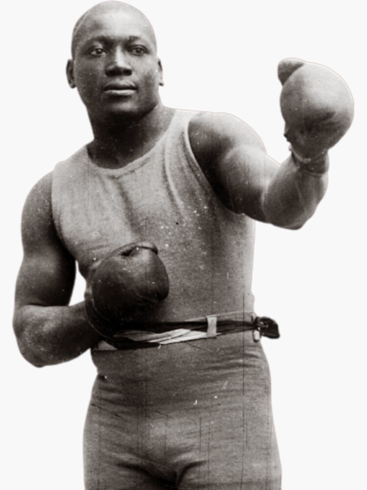 "Jack "Galveston Giant" Johnson" Sticker for Sale by RighttoFight