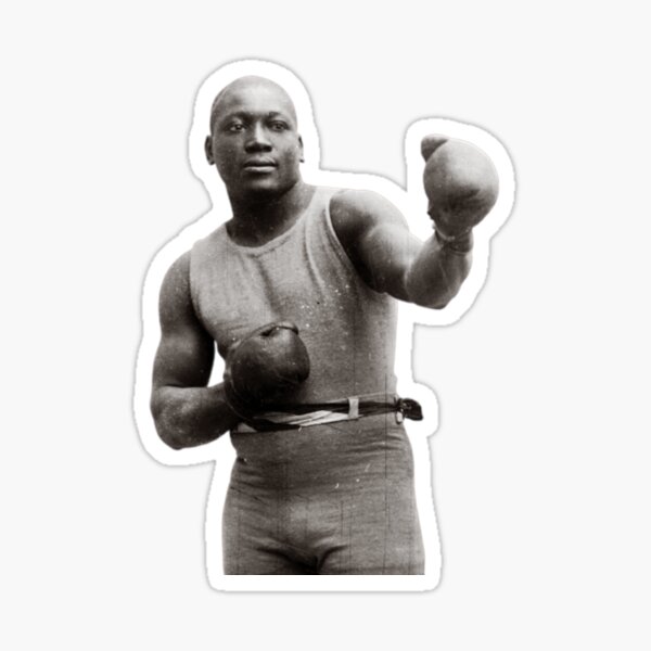 "Jack "Galveston Giant" Johnson" Sticker for Sale by RighttoFight