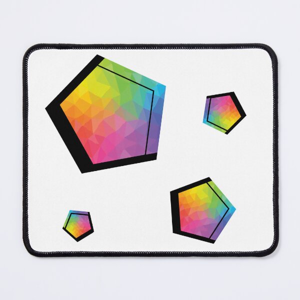 Item preview, Rainbow Pentagons designed and sold by amandartwork.