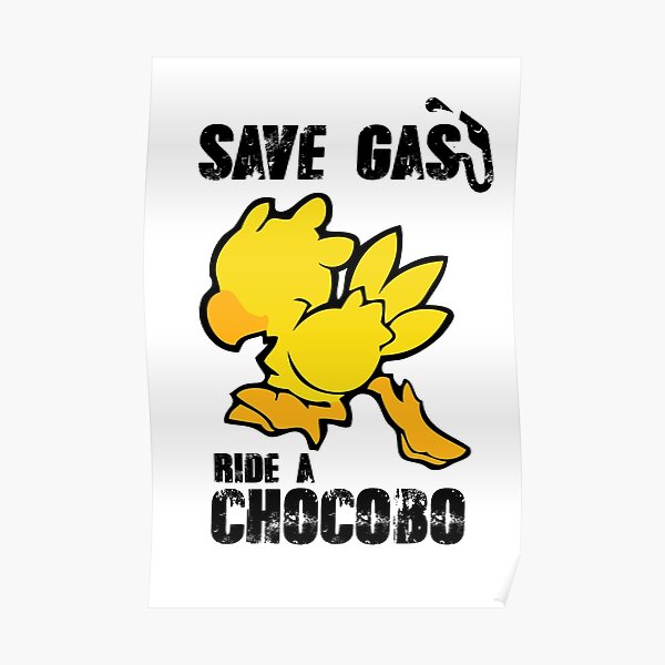 Chocobo Poster For Sale By Loresoul Redbubble