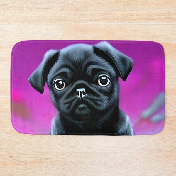 Item preview, Cute black pug puppy designed and sold by The Love Quill.
