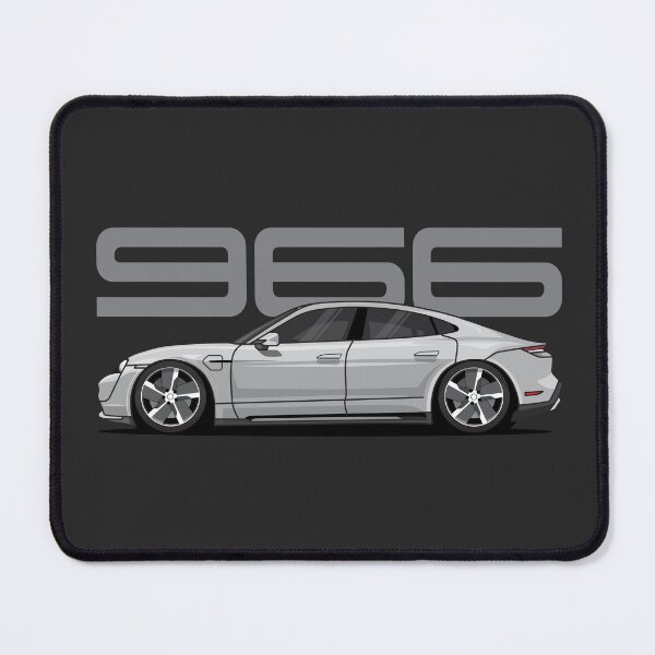 Item preview, Porsche 966 Taycan Illustration Silver/White designed and sold by blackdogshop.