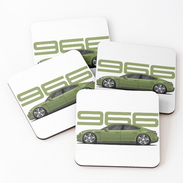 Item preview, Porsche 966 Taycan Illustration Green designed and sold by blackdogshop.