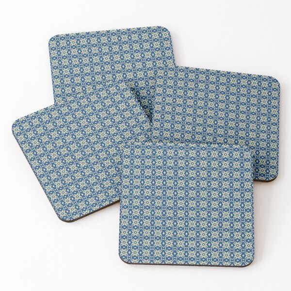 Item preview, Blue and golden entangled motifs by Code03 designed and sold by Code03.