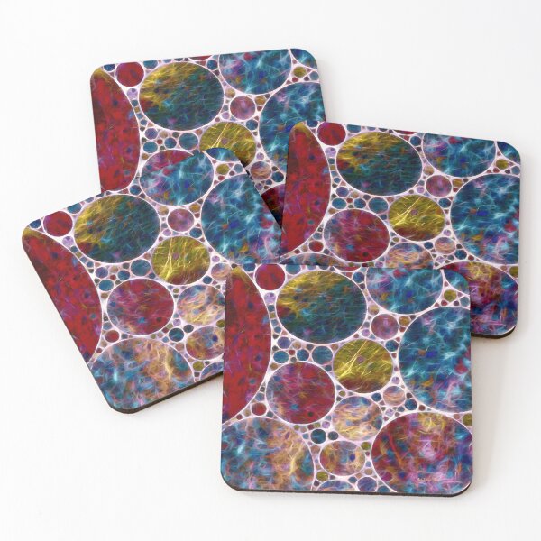 Item preview, An Abstract Drawing of Colorful Circles Shaped Into Spheres designed and sold by Rocky Mountain Artistry.