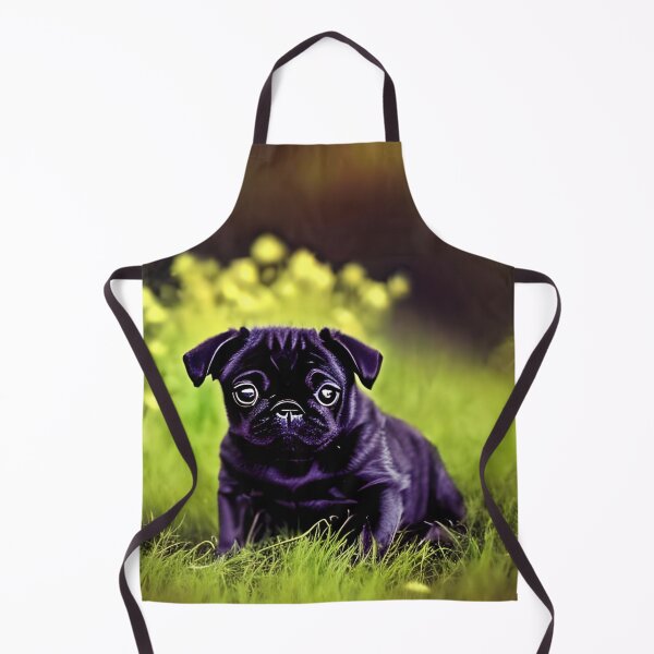 Item preview, Cute black pug puppy V1 designed and sold by The Love Quill.