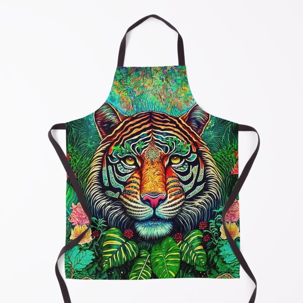 Item preview, Spectral Jungle Tiger designed and sold by zoomzoomies.