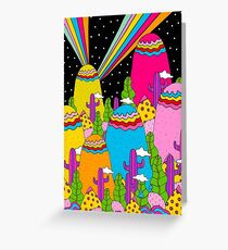 Night Sky Rainbow Greeting Card