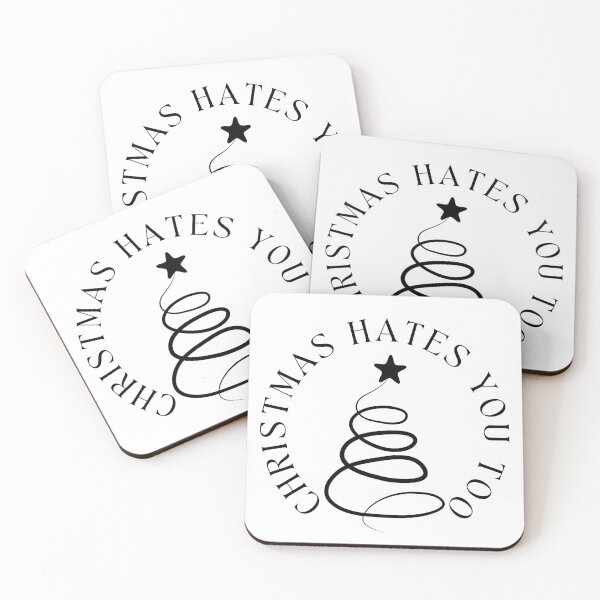 Item preview, Christmas Humor. Rude, Offensive, Inappropriate Christmas Card. Christmas Hates You too designed and sold by That Cheeky Tee.