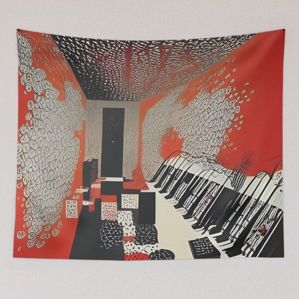Item preview, Interior with abstract patterns designed and sold by numgis.