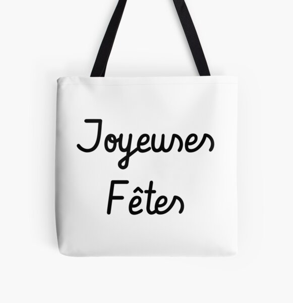 Joyeuses Fêtes All Over Print Tote Bag