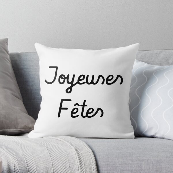 Joyeuses Fêtes Throw Pillow