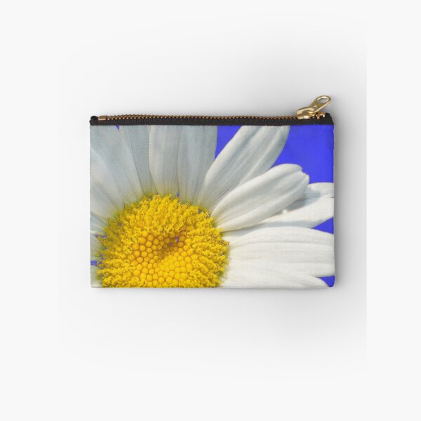 Item preview, White Daisy Flower Close-Up On Electric Blue Background designed and sold by DEC02.