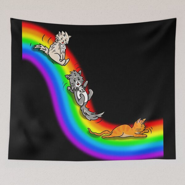 Item preview, rainbow cat slide designed and sold by BeingNow.