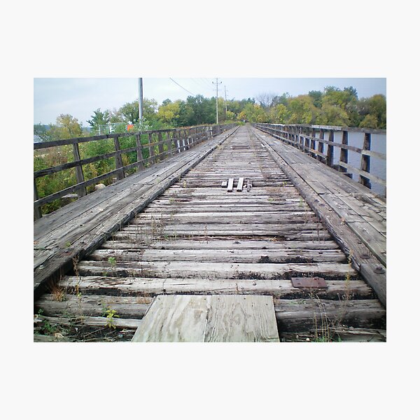 Item preview,  Old Train Track Bridge designed and sold by Diane Trummer Sullivan.