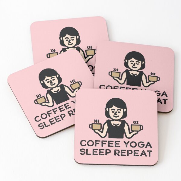 Item preview, Coffee Yoga Sleep Repeat  designed and sold by define design.