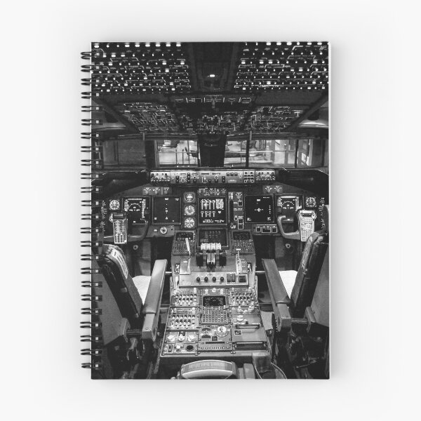 Item preview, AVIATION #38 - Airliner Cockpit in Black and White designed and sold by DEL-Productions.