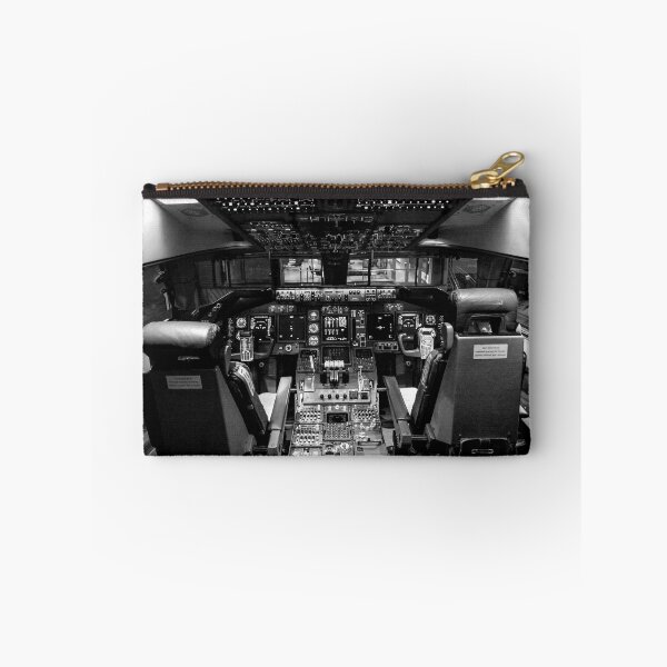 Item preview, AVIATION #38 - Airliner Cockpit in Black and White designed and sold by DEL-Productions.