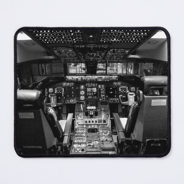 Item preview, AVIATION #38 - Airliner Cockpit in Black and White designed and sold by DEL-Productions.