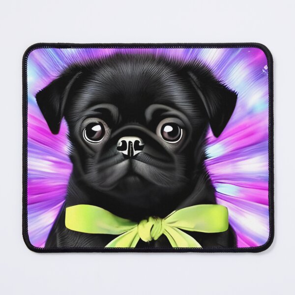 Item preview, Cute black pug puppy V2 designed and sold by The Love Quill.