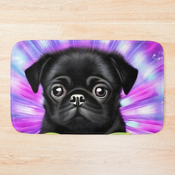 Item preview, Cute black pug puppy V2 designed and sold by The Love Quill.