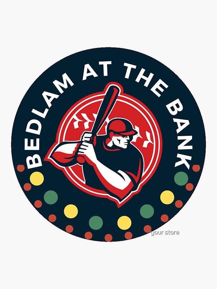 Bryce Harper Bedlam at The Bank Sticker for Sale by Sherif